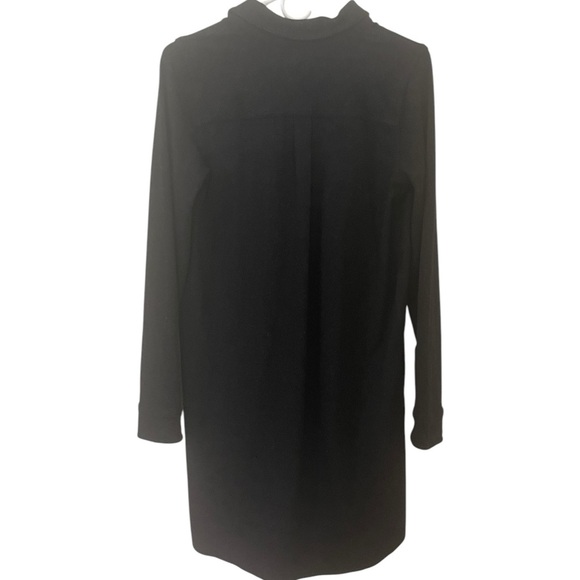 Faherty Legend Button Down Twill Sweater Dress Black Size Small Lagenlook - Picture 5 of 10